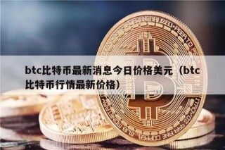 btc比特币最新消息今日价格美元（btc比特币行情最新价格）