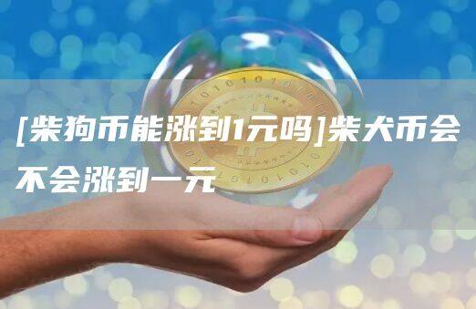 [柴狗币能涨到1元吗]柴犬币会不会涨到一元-第1张图片-欧意下载
