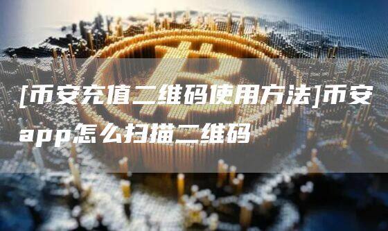 [币安充值二维码使用方法]币安app怎么扫描二维码-第1张图片-欧意下载