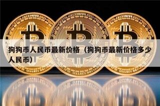狗狗币人民币最新价格（狗狗币最新价格多少人民币）