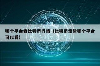 哪个平台看比特币行情（比特币走势哪个平台可以看）