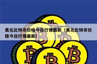美元比特币价格今日行情最新（美元比特币价格今日行情最新）