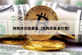 狗狗币价格美金（狗狗币美金行情）