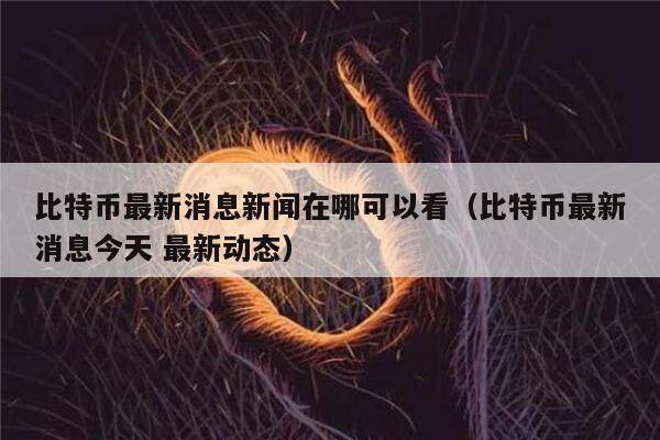 比特币最新消息新闻在哪可以看（比特币最新消息今天 最新动态）-第1张图片-欧意下载