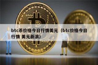 btc币价格今日行情美元（btc价格今日行情 美元新浪）