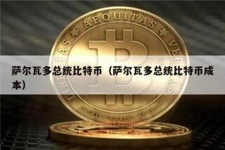 萨尔瓦多总统比特币（萨尔瓦多总统比特币成本）