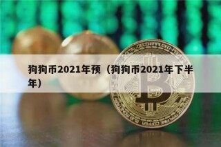 狗狗币2021年预（狗狗币2021年下半年）