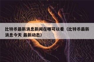 比特币最新消息新闻在哪可以看（比特币最新消息今天 最新动态）