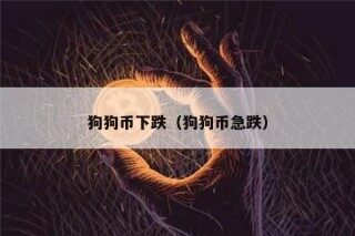 狗狗币下跌（狗狗币急跌）