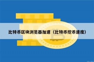 比特币区块浏览器加速（比特币挖币速度）