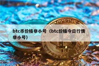 btc币价格非小号（btc价格今日行情 非小号）