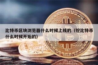比特币区块浏览器什么时候上线的（挖比特币什么时候开始的）