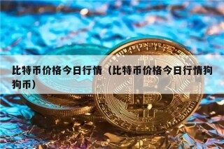 比特币价格今日行情（比特币价格今日行情狗狗币）