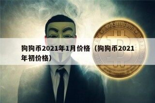 狗狗币2021年1月价格（狗狗币2021年初价格）