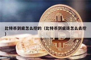 比特币到底怎么挖的（比特币到底该怎么去挖）