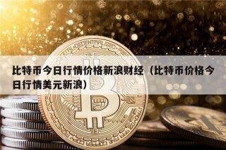 比特币今日行情价格新浪财经（比特币价格今日行情美元新浪）