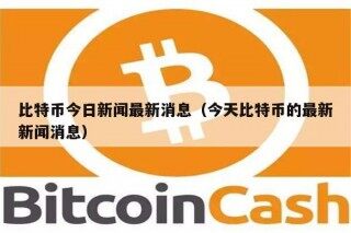 比特币今日新闻最新消息（今天比特币的最新新闻消息）