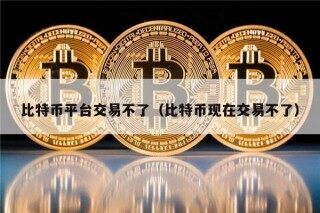 比特币平台交易不了（比特币现在交易不了）