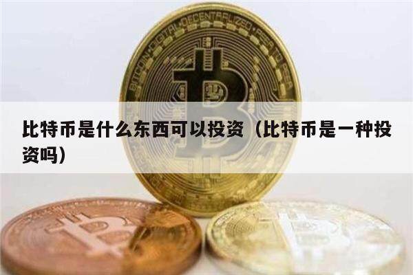 比特币是什么东西可以投资（比特币是一种投资吗）-第1张图片-欧意下载