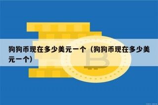 狗狗币现在多少美元一个（狗狗币现在多少美元一个）