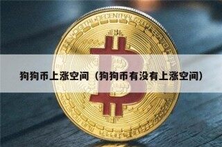 狗狗币上涨空间（狗狗币有没有上涨空间）