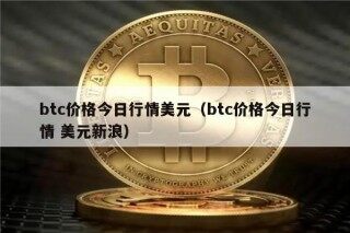btc价格今日行情美元（btc价格今日行情 美元新浪）
