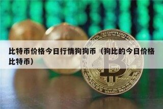比特币价格今日行情狗狗币（狗比的今日价格比特币）