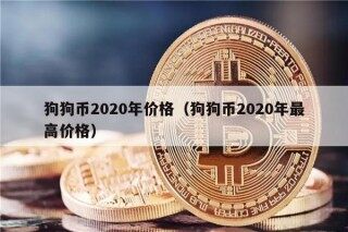 狗狗币2020年价格（狗狗币2020年最高价格）