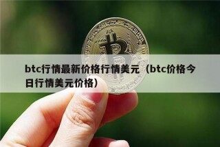 btc行情最新价格行情美元（btc价格今日行情美元价格）