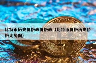 比特币历史价格表价格表（比特币价格历史价格走势图）