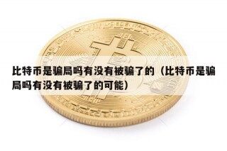 比特币是骗局吗有没有被骗了的（比特币是骗局吗有没有被骗了的可能）