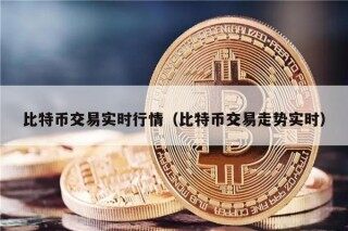 比特币交易实时行情（比特币交易走势实时）