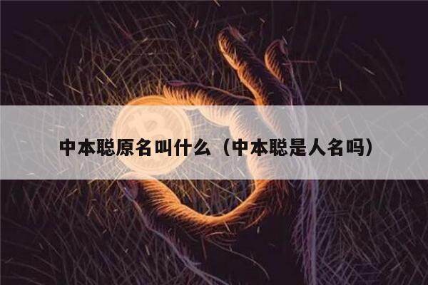 中本聪原名叫什么（中本聪是人名吗）-第1张图片-欧意下载