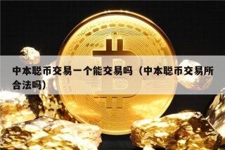 中本聪币交易一个能交易吗（中本聪币交易所合法吗）