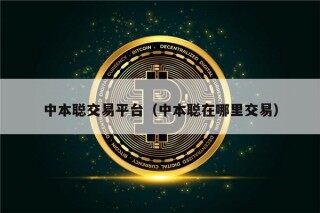中本聪交易平台（中本聪在哪里交易）