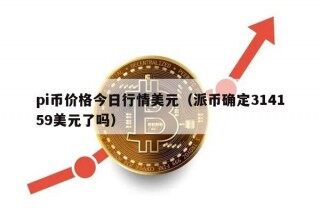 pi币价格今日行情美元（派币确定314159美元了吗）