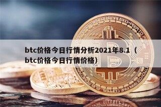 btc价格今日行情分析2021年8.1（btc价格今日行情价格）