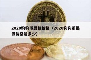 2020狗狗币最低价格（2020狗狗币最低价格是多少）
