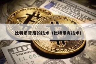 比特币背后的技术（比特币有技术）