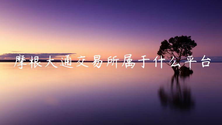 摩根大通交易平台属于什么平台-第1张图片-欧意下载