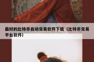 最好的比特币自动交易软件下载（比特币交易平台软件）