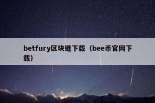 btfury区块链下载（b币官网下载）