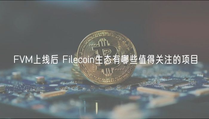 FVM上线后 Filecoin生态有哪些值得关注的项目-第1张图片-欧意下载