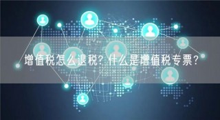 增值税怎么退税? 什么是增值税专票？
