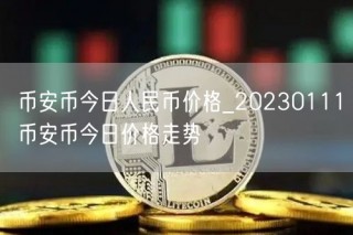 币安币今日人民币价格_20230111币安币今日价格走势