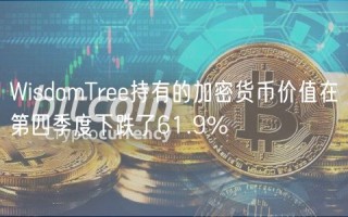 WisdomTr持有的加密货币价值在第四季度下跌了61.9%