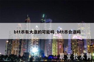 btt币有大涨的可能吗_btt币会涨吗