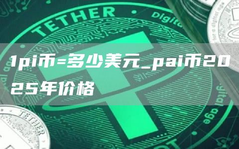 1pi币=多少美元_pai币2025年价格