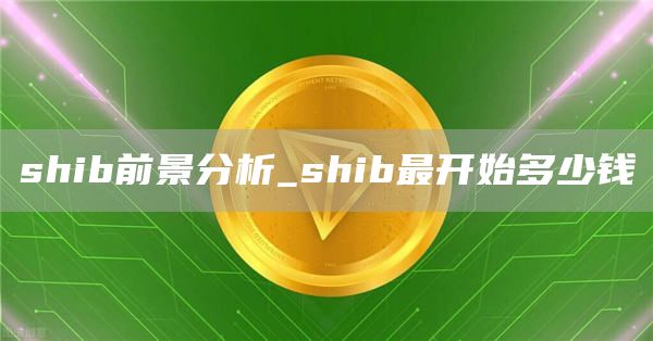 shib前景分析_shib最开始多少钱