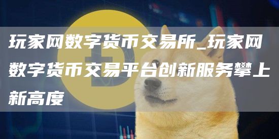 玩家网数字货币交易所_玩家网数字货币交易平台创新服务攀上新高度